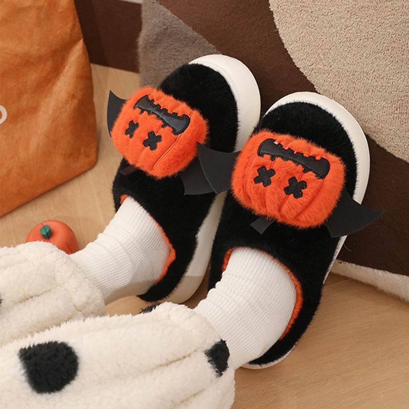 Halloween Hausschuhe – Warme rutschfeste Hausschuhe mit Cartoon-Design | Brehn