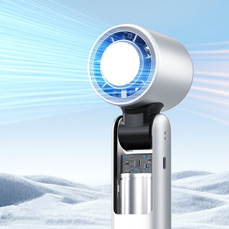 Faltender Mini Handheld Hochgeschwindigkeits-USB-wiederaufladbarer Turbo Ventilator | Brehn