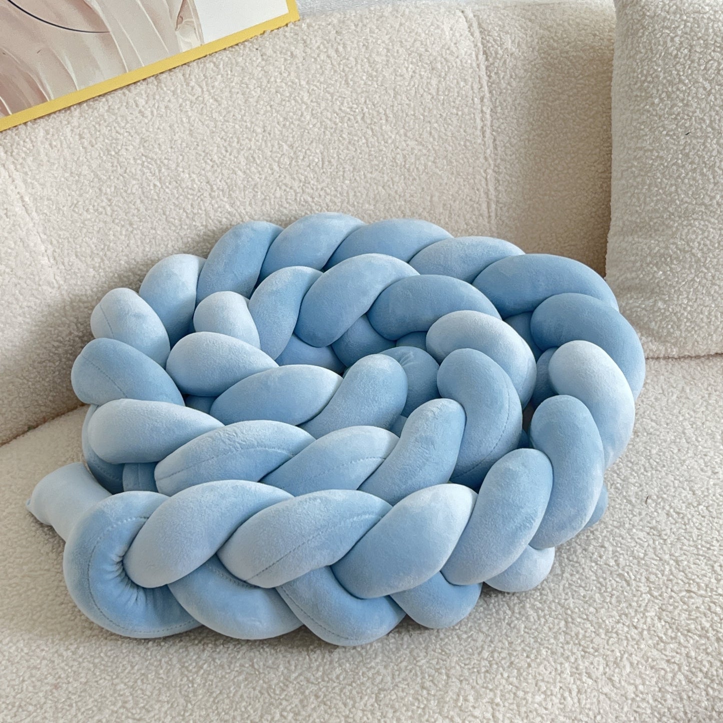 Brehn | WaveCushion - Moderner Waschbarer Bodenkissen mit Geometrie