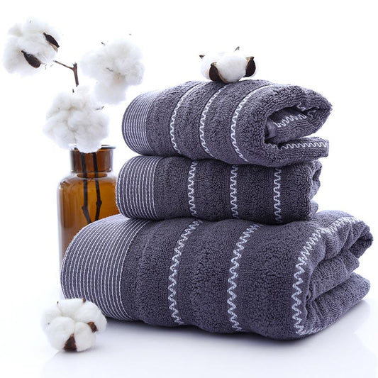 Gestreiftes Badetuch Badetuch Set 100% Baumwolle | Brehn