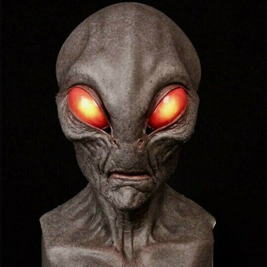 Alien-Maske | Realistisches Halloween-Kostümzubehör | Brehn