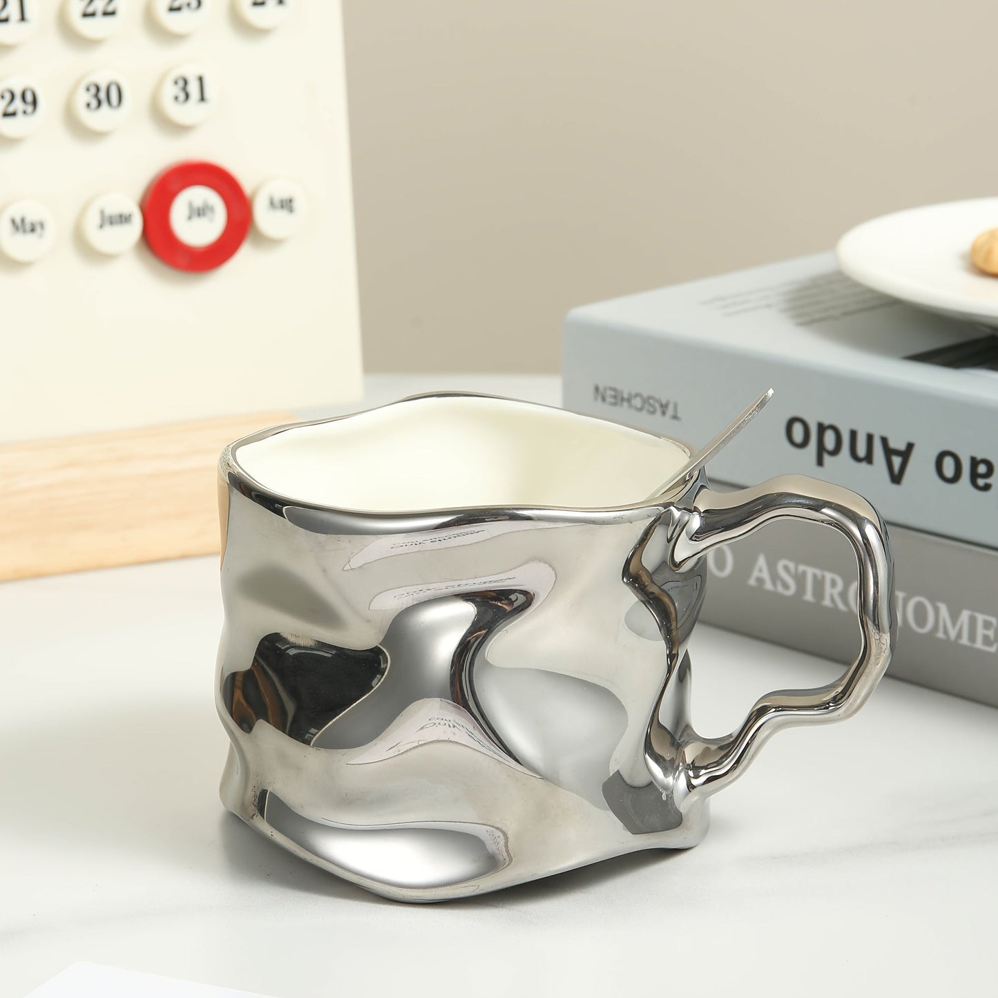 CreArt Becher – Handgemachte Keramiktasse mit einzigartigem zerknitterten Design | Brehn