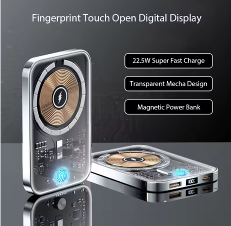 Brehn | Transparente Magnetische Mini Wireless Power Bank