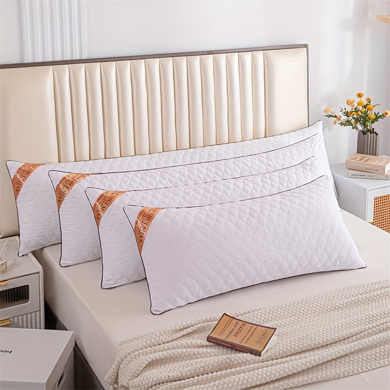 LuxurySoft – Extra langes, hypoallergenes Kissen für Rücken- und Seitenschläfer, weich und atmungsaktiv, maschinenwaschbar