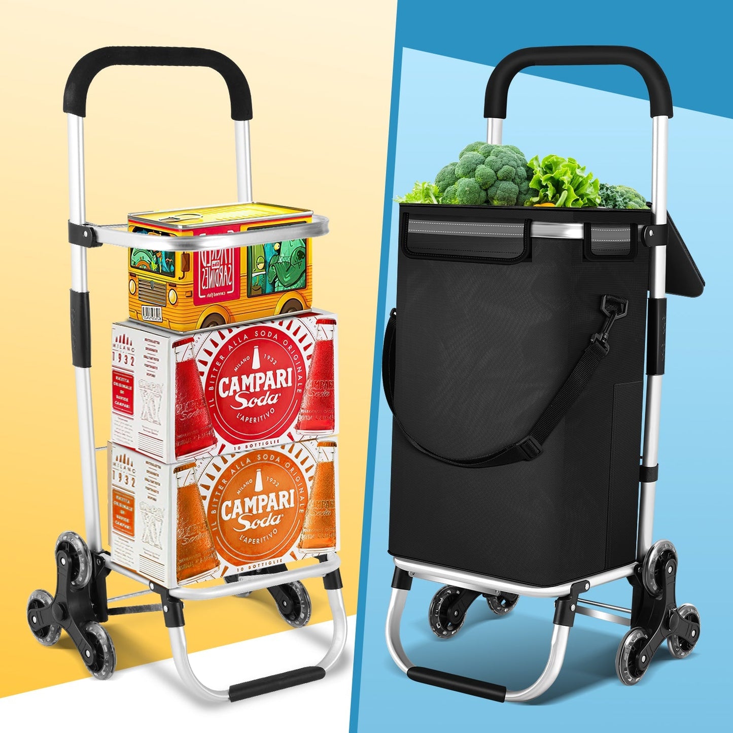 Einkaufstrolley Einkaufsroller Klappbar 40L | Brehn
