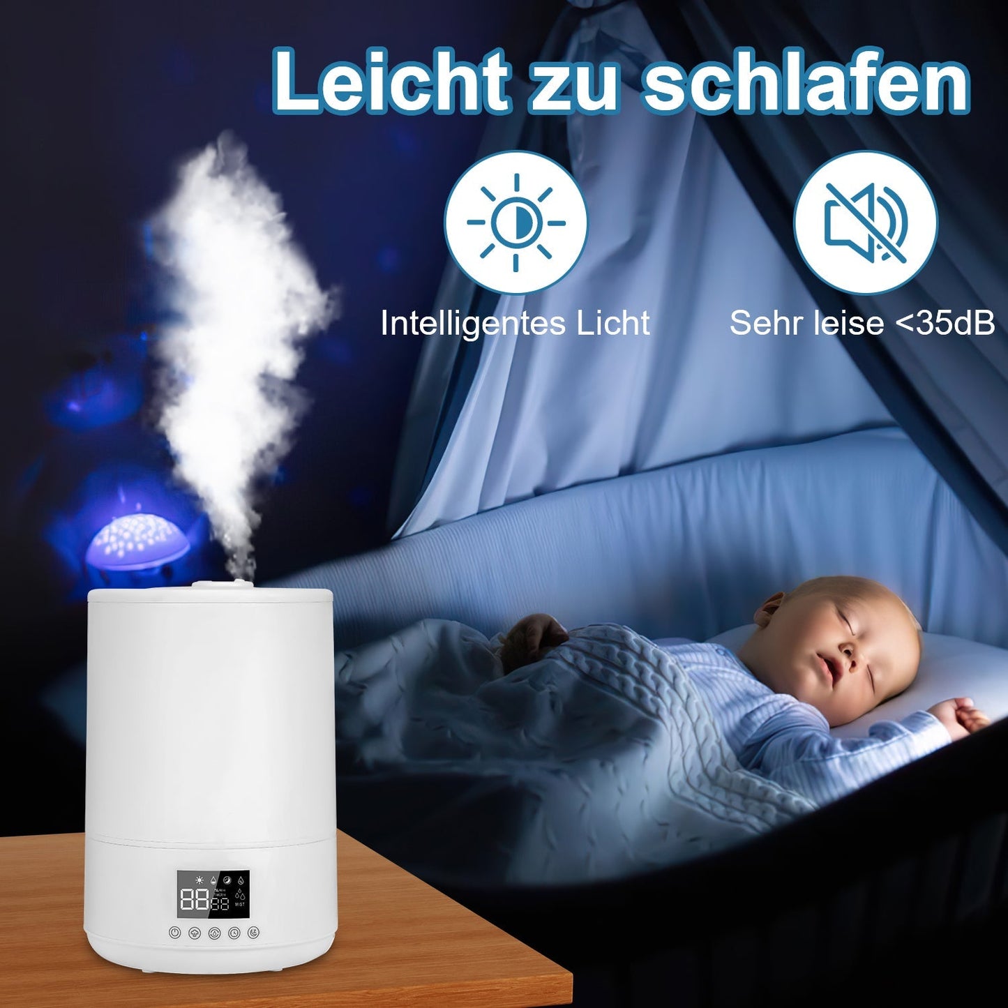 4L Top Fill Luftbefeuchter mit Fernbedienung | Brehn