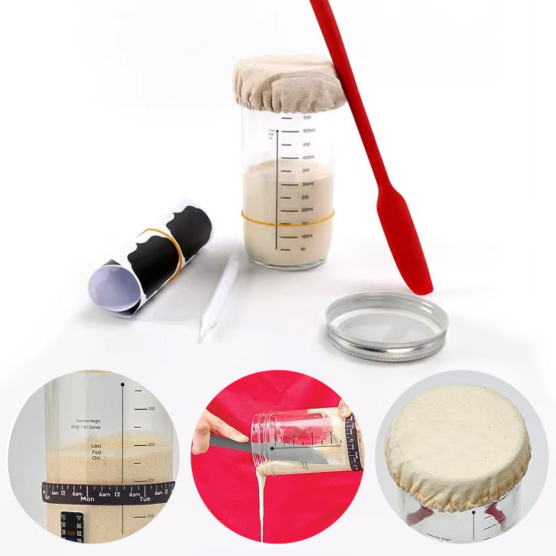 CraftRise Sauerteig Starter-Kit — Endlich sorgenfrei mühelos perfekten Sauerteig meistern und handgemachte Brote zaubern! | Brehn