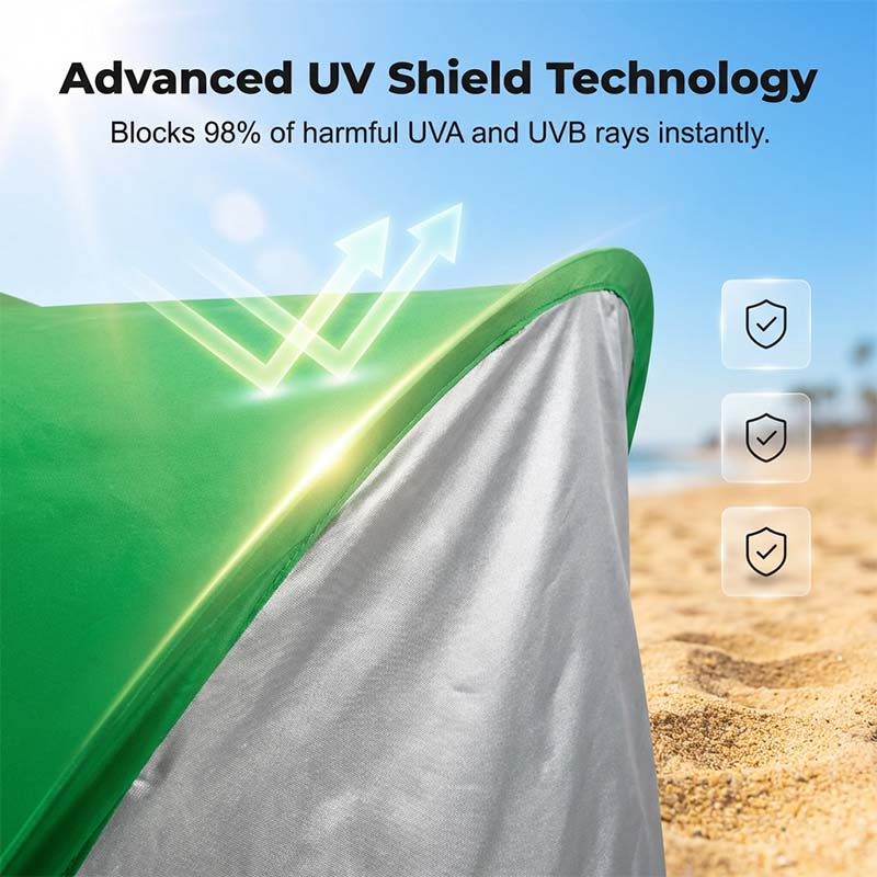 SunSail Breeze Pop-Up Strandzelt 98% UV-Schutz | Brehn