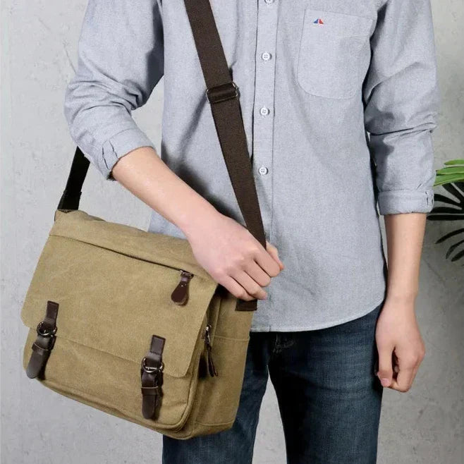 AtlasHaul Canvas-Schultertasche — Nie wieder Chaos, immer stilvoll unterwegs | Brehn