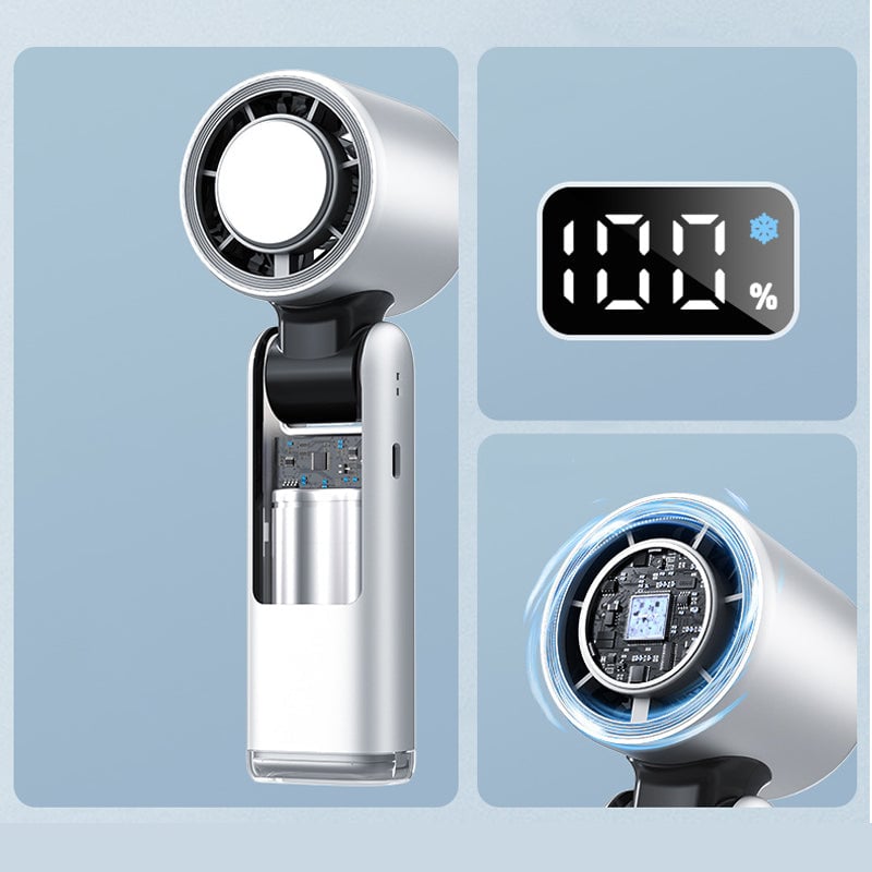 Faltender Mini Handheld Hochgeschwindigkeits-USB-wiederaufladbarer Turbo Ventilator | Brehn
