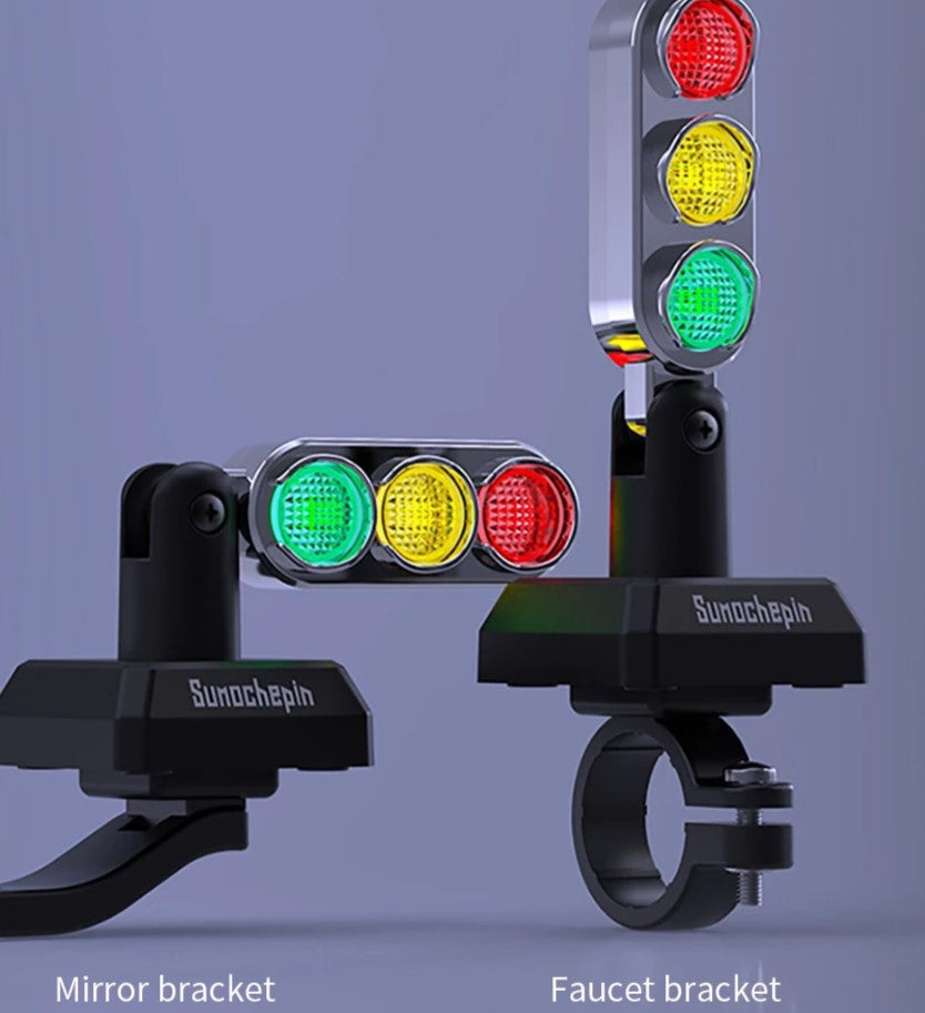Brehn | Mini Verkehrslampe Stil Motorrad Lenker Signallicht