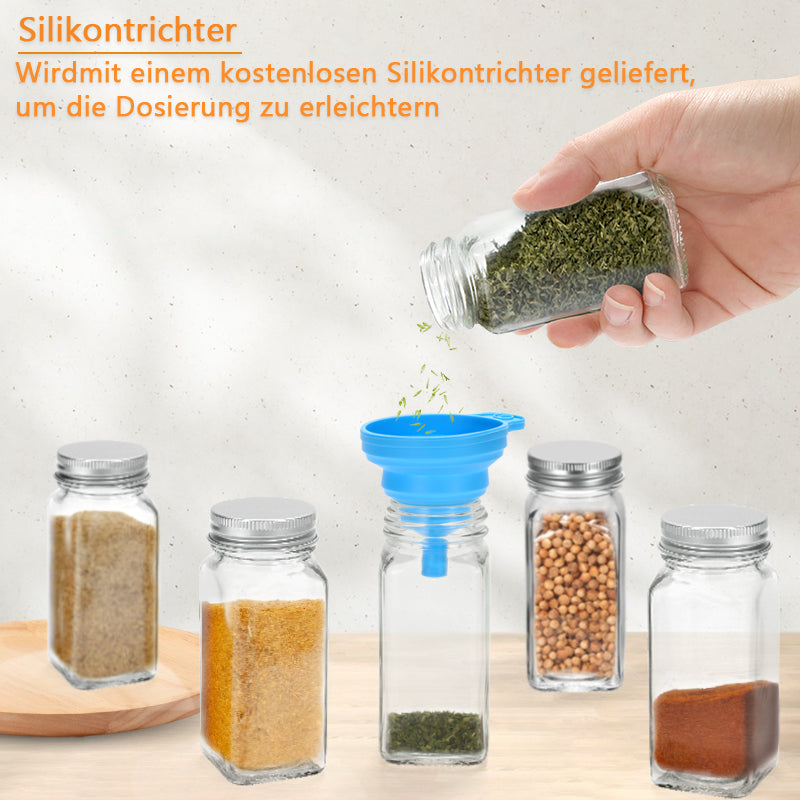 Drehdeckel Gewürzflasche Gewürzkörnerbehälter 12 Stück | Brehn