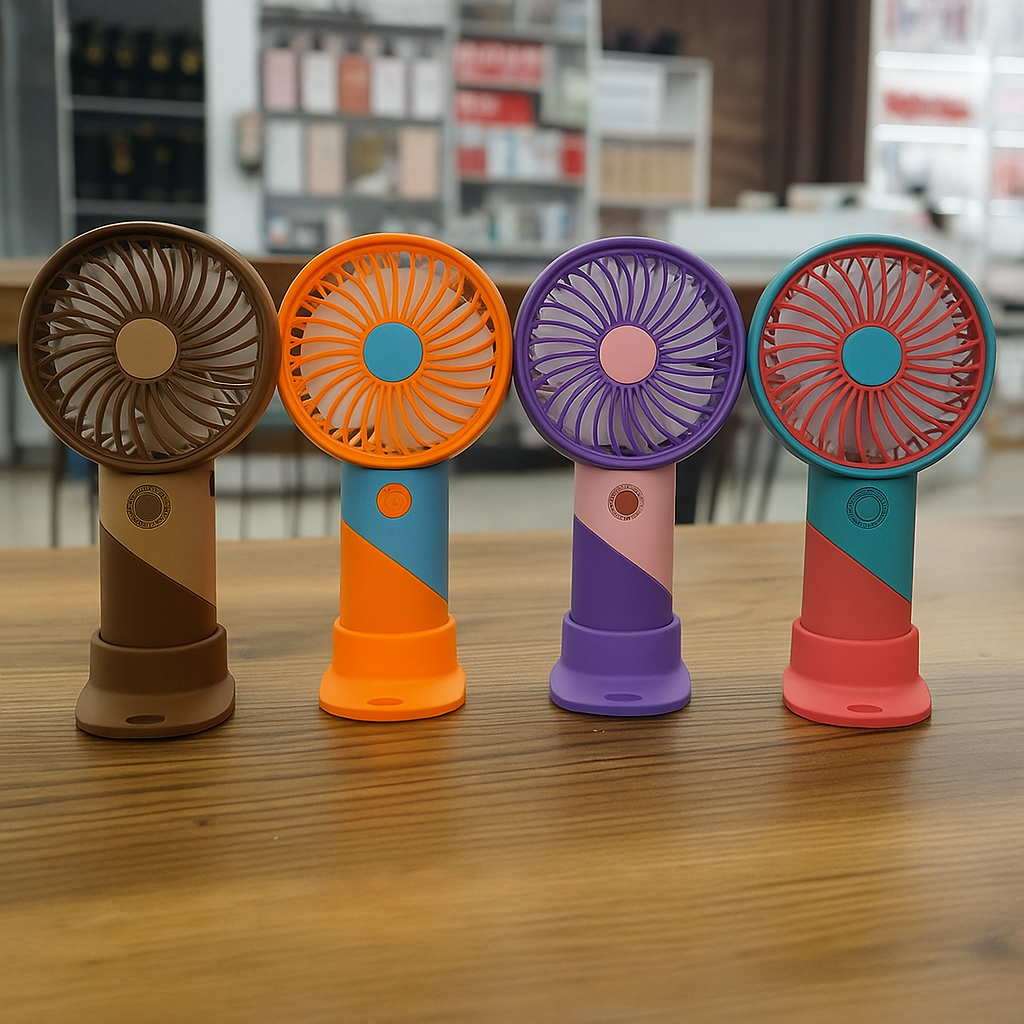 ColorTwist™ Mini Ventilator – 3-Geschwindigkeit Wiederaufladbarer Tragbarer Ventilator | Brehn