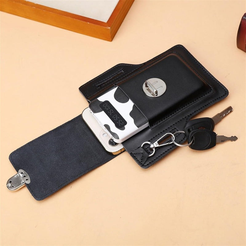 Brehn | PU-Leder Gürteltasche für Handy & Essentials