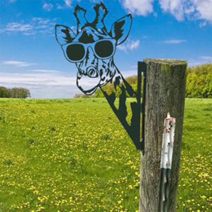 Brehn | Outdoor Garten Bauernhof Spionierender Ziegen Metall Kunstwerk Innen Dekoration
