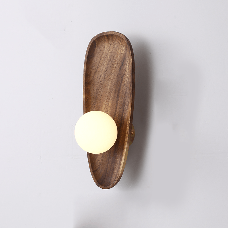 Brehn | Holz Wandlampe, natürliches Licht