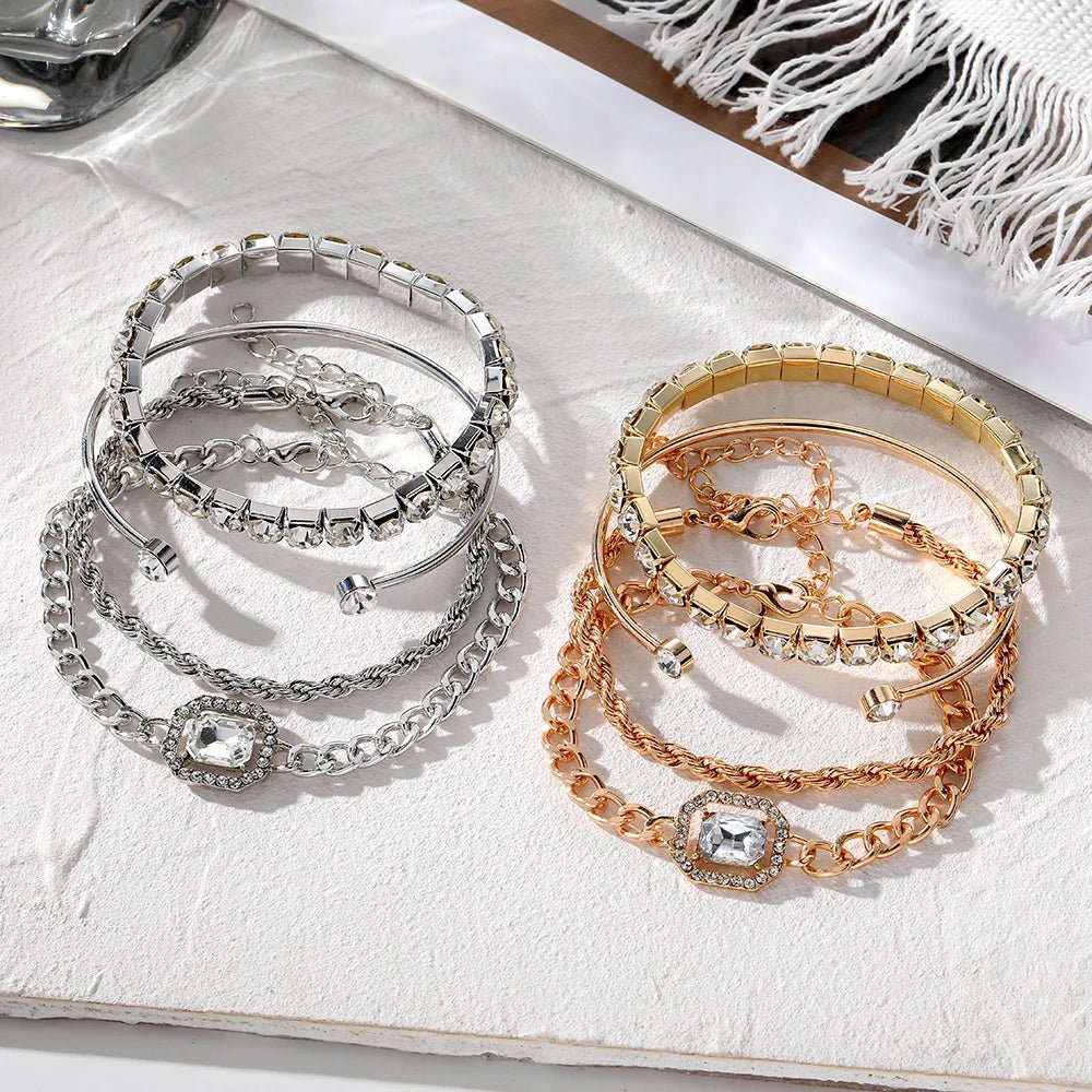 Brehn | 4-teiliges Diamond Shimmer Armband-Set
