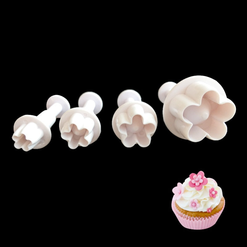 4pcs Pflaumenblüte Fondant Ausstecher | Brehn