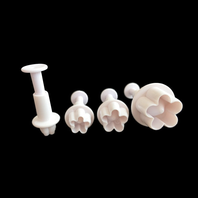 4pcs Pflaumenblüte Fondant Ausstecher | Brehn