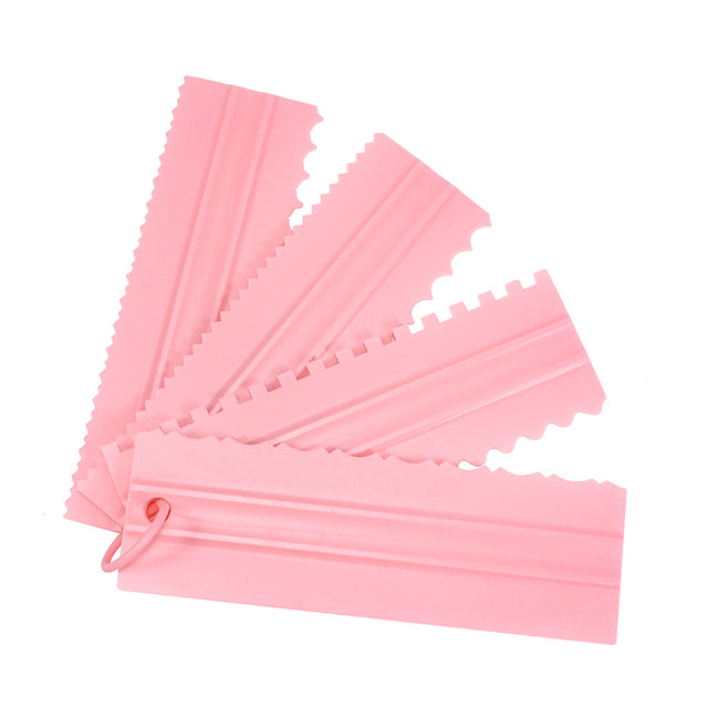 4PCS/Set Neue Comb Kuchenkratzmuster Sahnekralle DIY Backwerkzeuge | Brehn