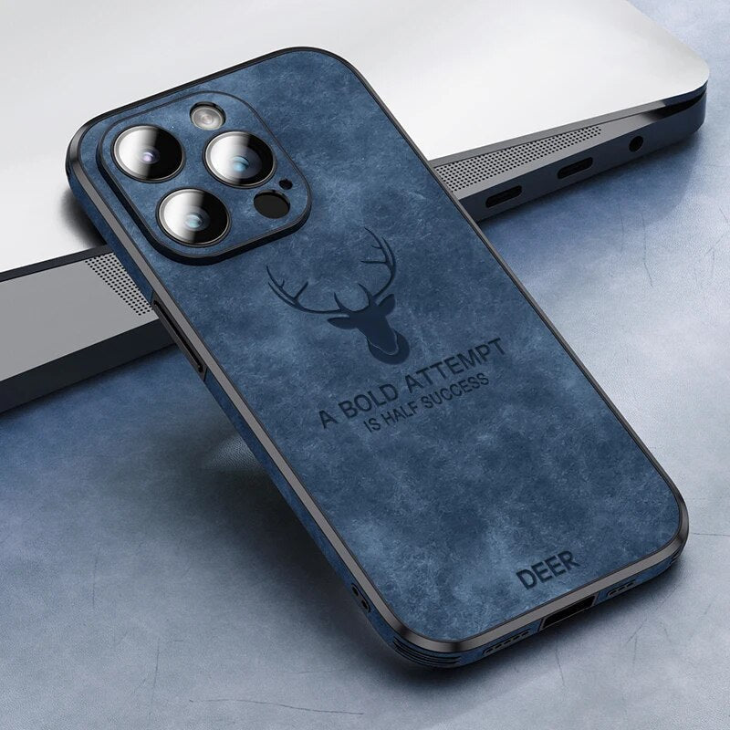 Brehn | Deer - Luxuriöse Leder-iPhone-Hülle mit stilvollem Design und stoßfestem Schutz