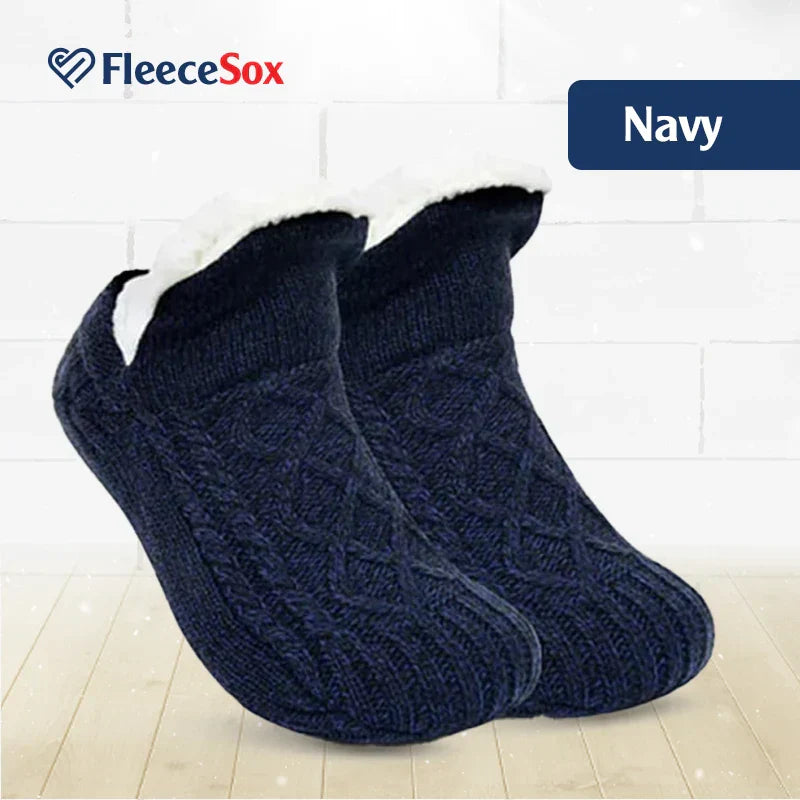 Brehn | Fleecegefütterte rutschfeste Thermosocken