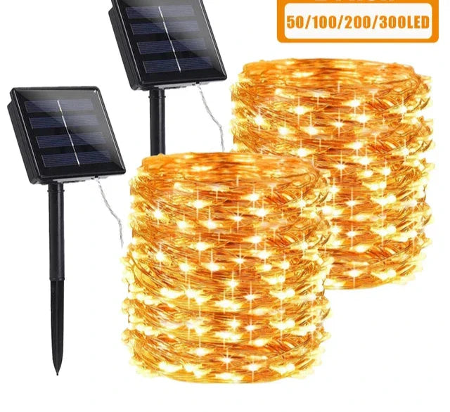 Solarbetriebene Lichterkette für den Außenbereich – Charmante LED-Dekorationsbeleuchtung | Brehn