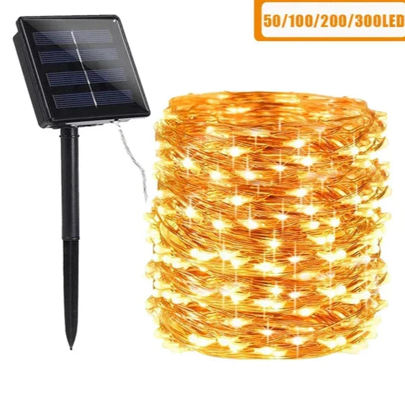 Solarbetriebene Lichterkette für den Außenbereich – Charmante LED-Dekorationsbeleuchtung | Brehn