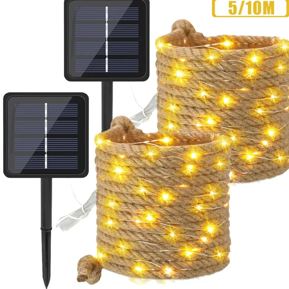 Solarbetriebene Lichterkette für den Außenbereich – Charmante LED-Dekorationsbeleuchtung | Brehn