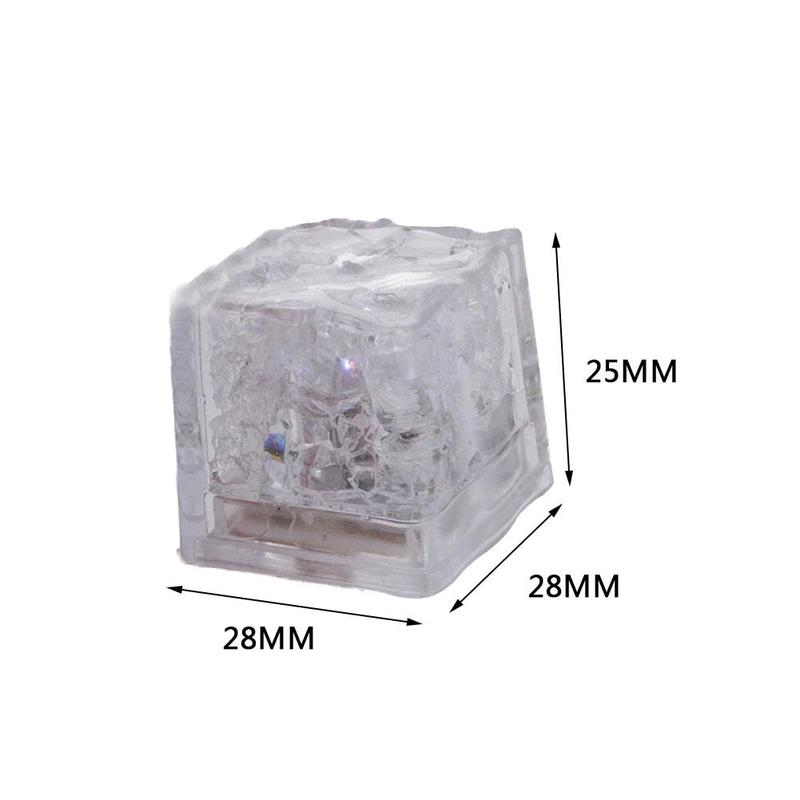 Bunte wasseraktivierte LED-Eiswürfel