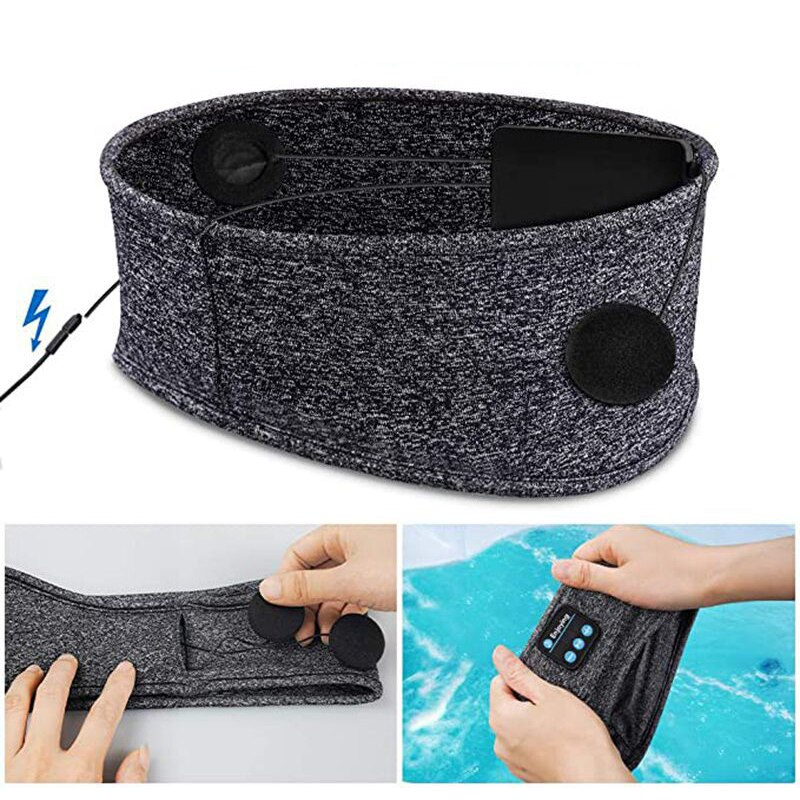 RestRhythm Bluetooth Schlafmaske – Bequeme Musikmaske für Entspannung und Schlaf | Brehn