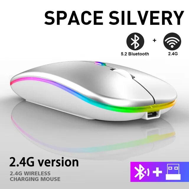 Brehn | Eindhoven Drahtlose LED-Maus | Wiederaufladbare Bluetooth-Maus
