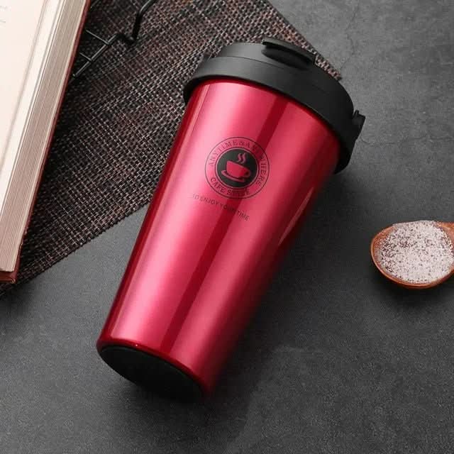 Isolierter Edelstahl-Reisebecher | 500 ml, auslaufsicher und doppelwandig
