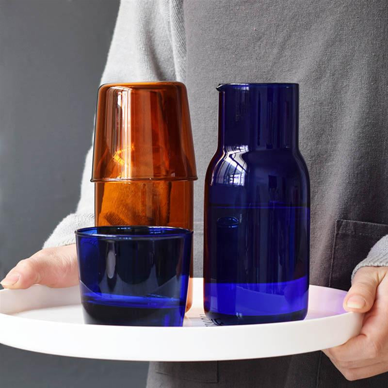 Glas Karaffe & Becher Set – 500ml Borosilikat Wasser Set | Brehn