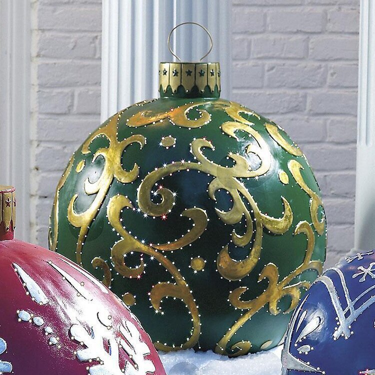 Brehn | Outdoor-Weihnachts-PVC-aufgeblasener dekorierter Ball