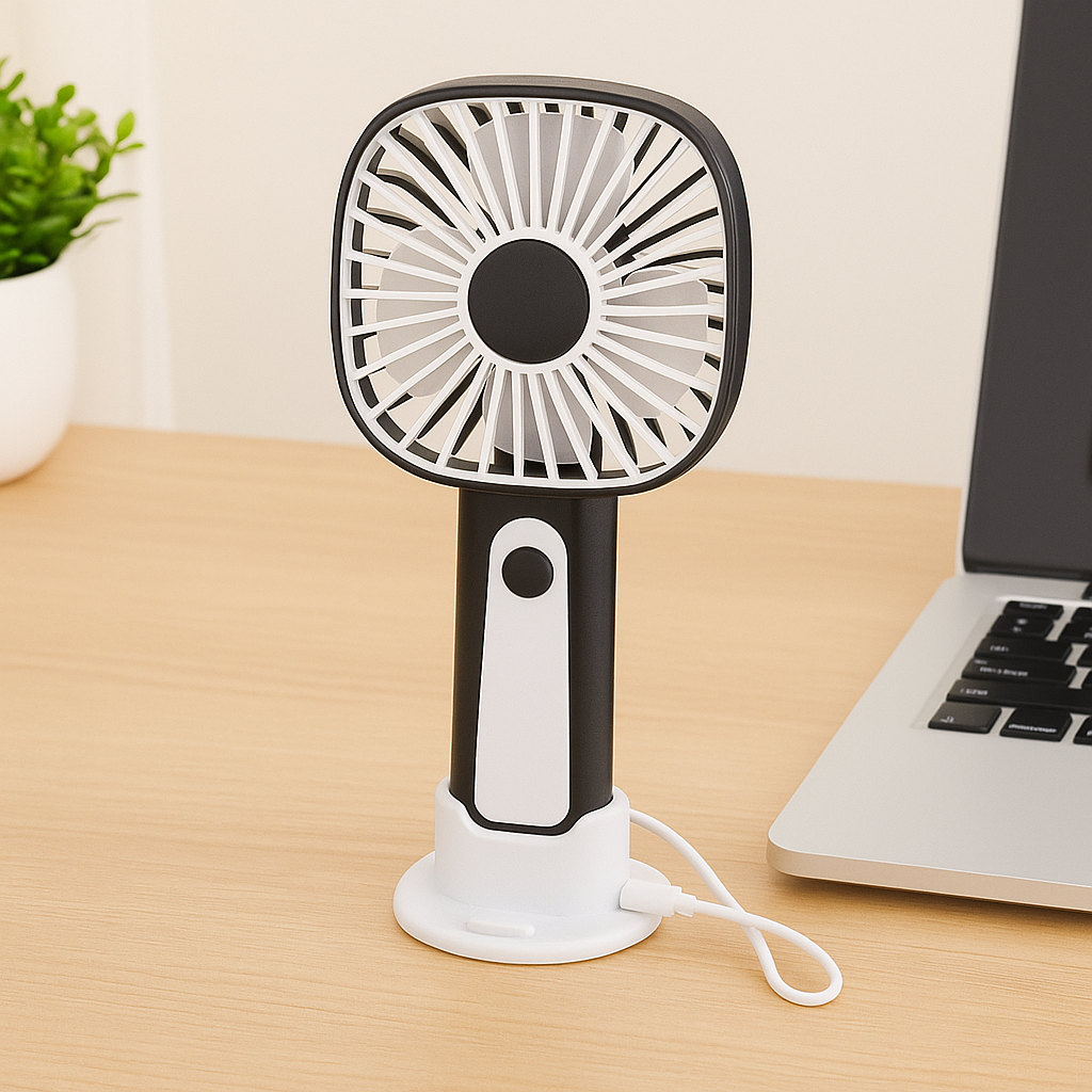 Mini Handheld Fan – 3-Geschwindigkeit USB Wiederaufladbar | Brehn