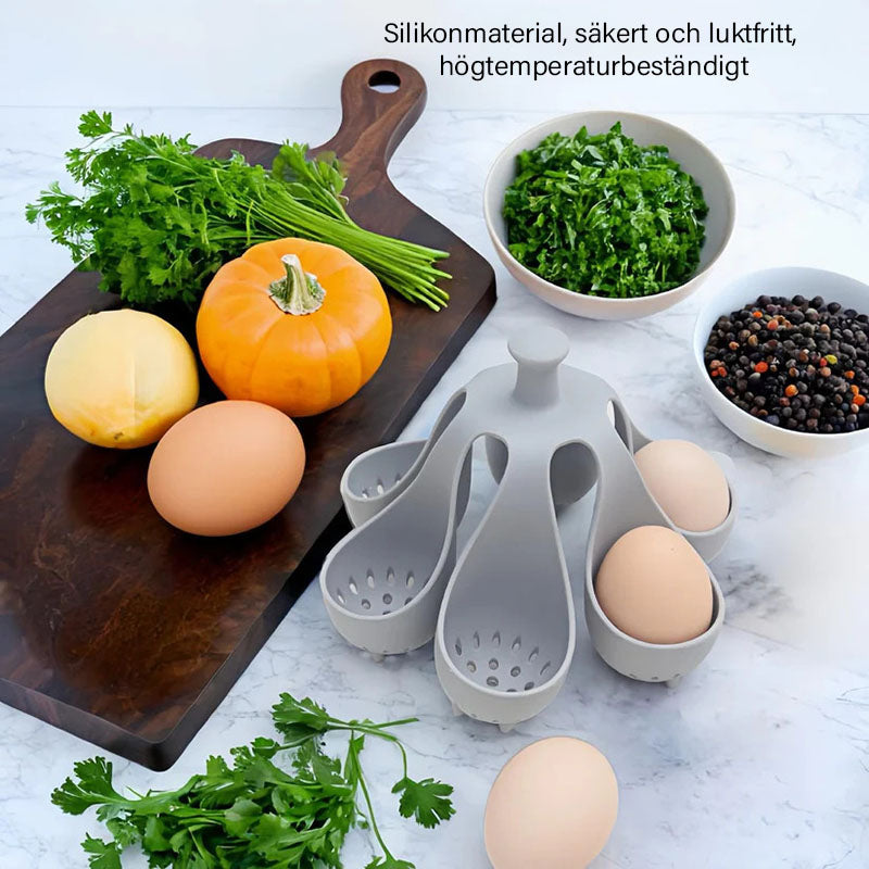 EasyPoach Silikon-Ei-Meister — Perfekt gekochte Eier stressfrei genießen, die jeder liebt | Brehn