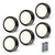 Brehn | Leastyle Fernbedienung Led Puck Licht, dimmbar batteriebetrieben Unterbauleuchte - 6er Pack Naturweiß
