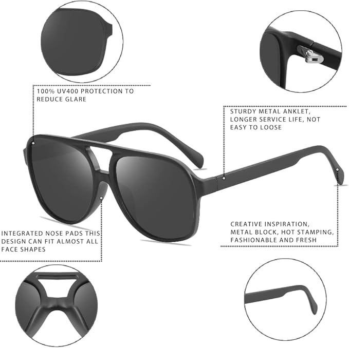 Retro Aviator Sonnenbrille - Indy | Brehn