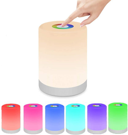 Dimmbare Tragbare LED-Lampe – Farbwechsel Tischlampe mit Touch Steuerung für Gemütliche Beleuchtung | Brehn