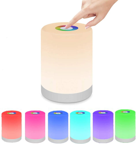 Dimmbare Tragbare LED-Lampe – Farbwechsel Tischlampe mit Touch Steuerung für Gemütliche Beleuchtung | Brehn
