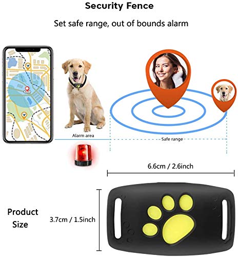 Intelligentes GPS-Haustierhalsband mit Echtzeit-Tracking, Geofencing-Warnungen und Schlafmodus für Katzen und Hunde