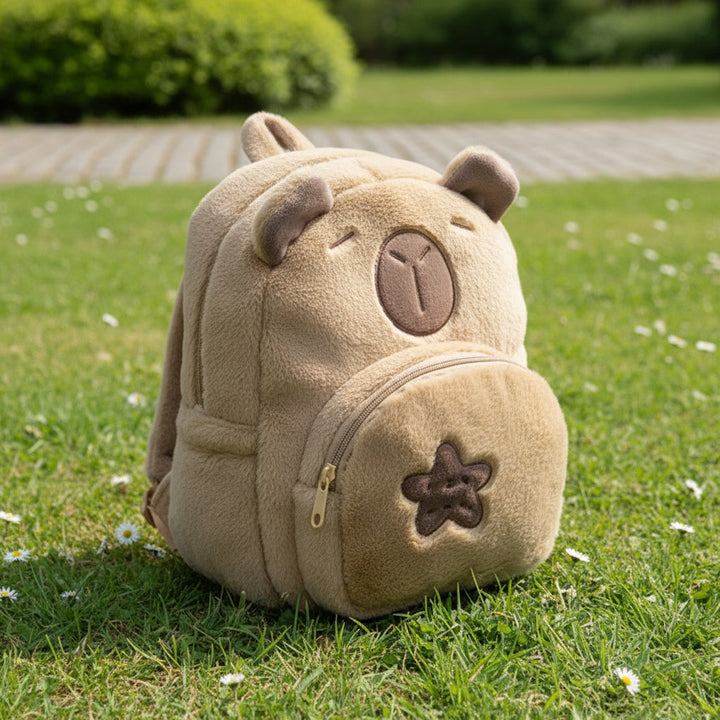 Brehn | Capybara süßer Plüsch Kinder Rucksack