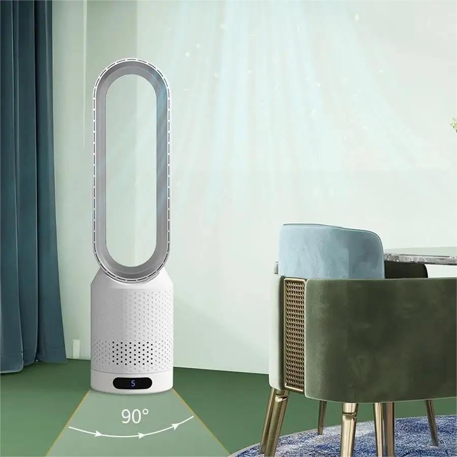 Tragbarer bladeless Ventilator mit Luftreinigung und Fernbedienung | Brehn