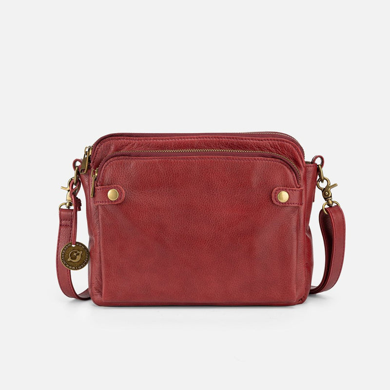 Damen Umhängetasche aus dreilagigem Leder | Brehn