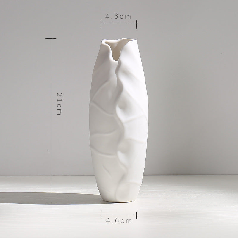 Elegante gewölbte Keramikvase