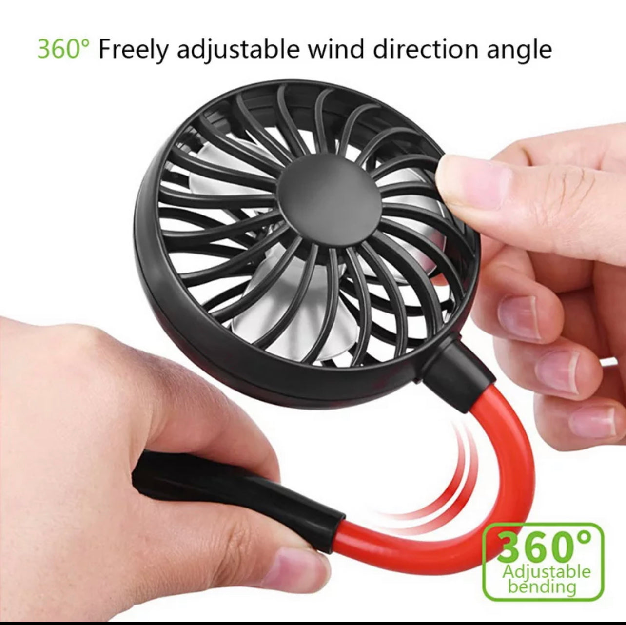 USB Tragbarer Ventilator Kalter Ventilator Hände Freier Halsventilator Hängend Wiederaufladbarer Mini Sport Ventilator | Brehn