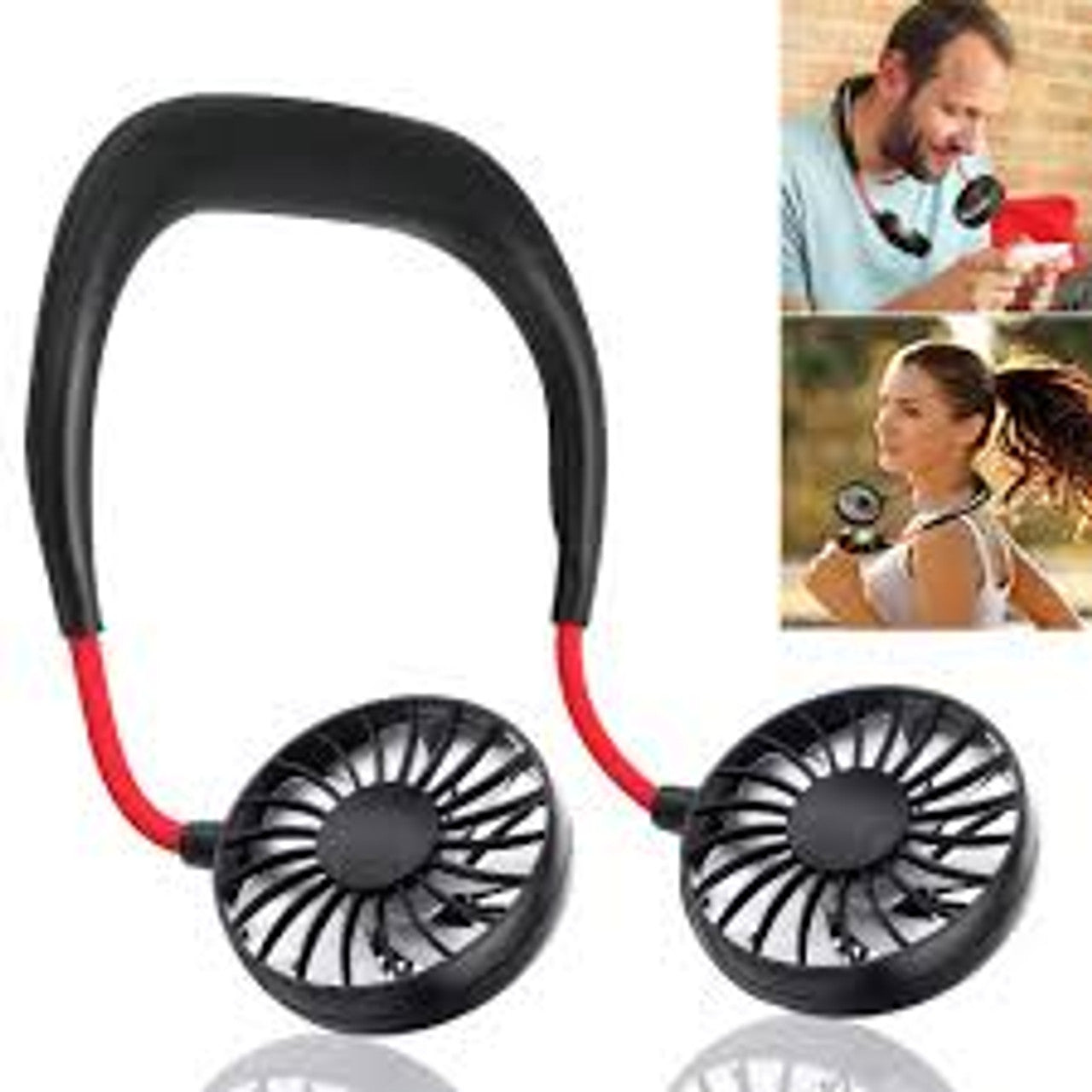 USB Tragbarer Ventilator Kalter Ventilator Hände Freier Halsventilator Hängend Wiederaufladbarer Mini Sport Ventilator | Brehn