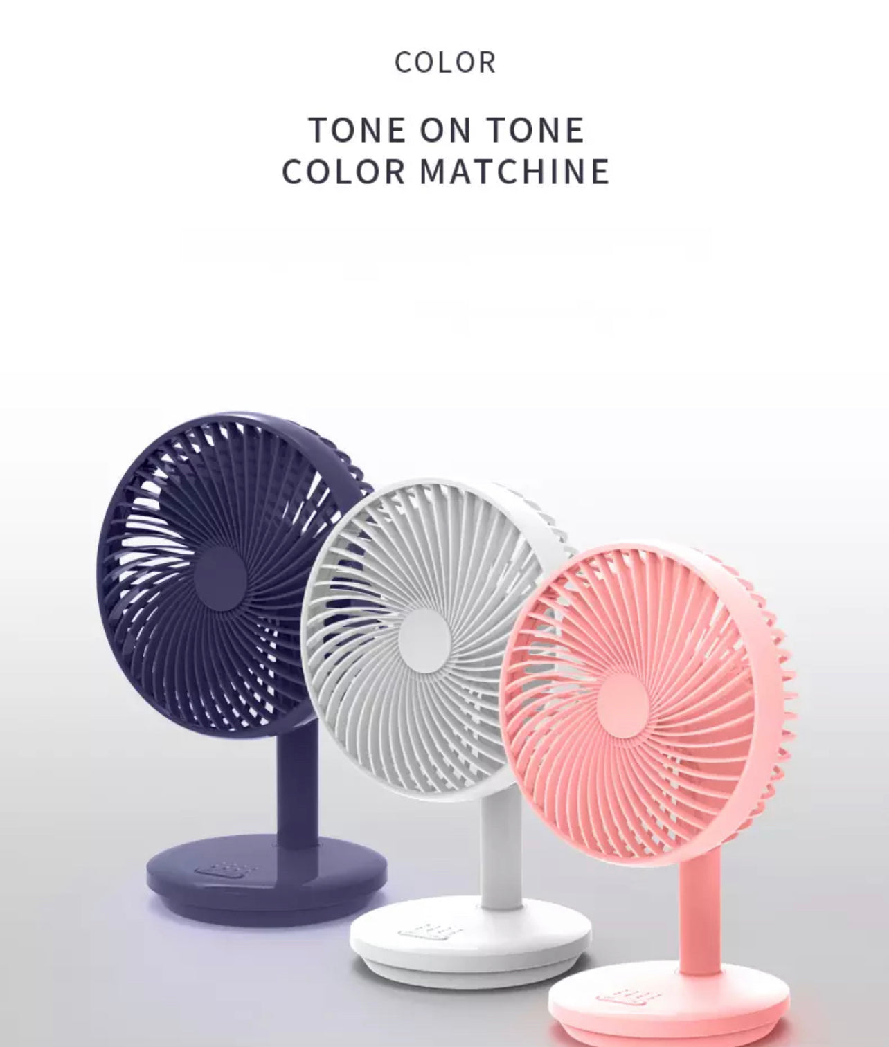 Wiederaufladbarer Mini USB Schreibtischventilator | Brehn
