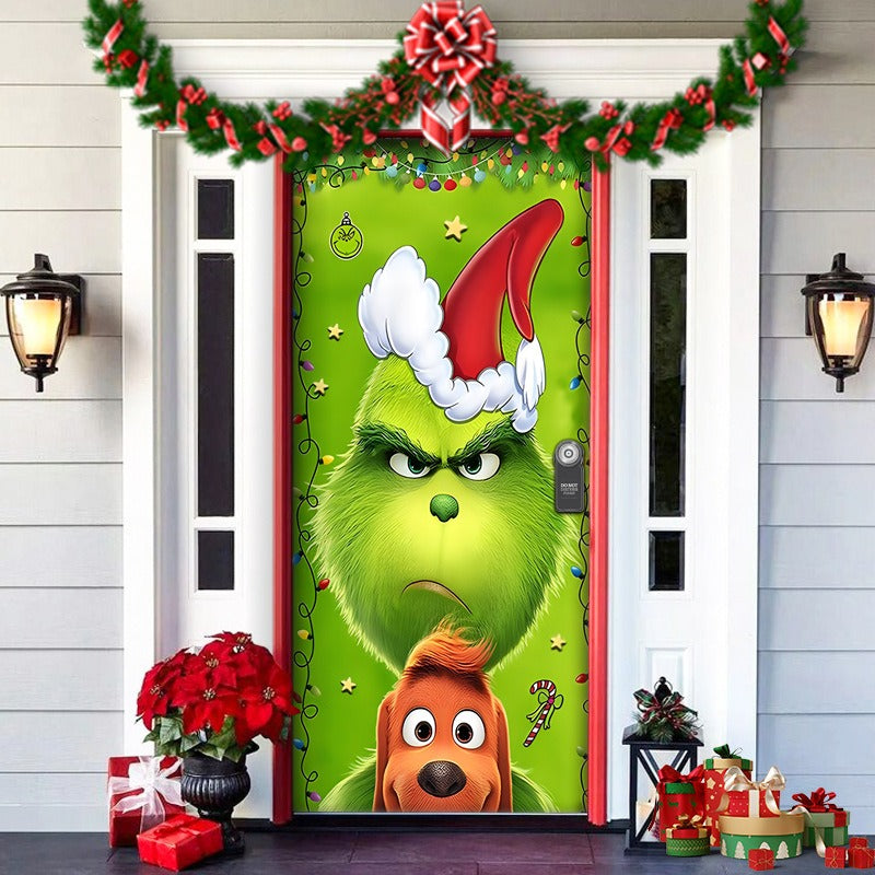 Brehn | Nightmare Before Christmas Außen dekorations Requisiten Weihnachts Elfen Tür Abdeckung